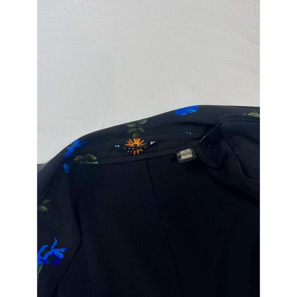 Tahari Floral Blazer Jacket Women’s 4 Black Floral Career Office Siren Botanical - Picture 10 of 16